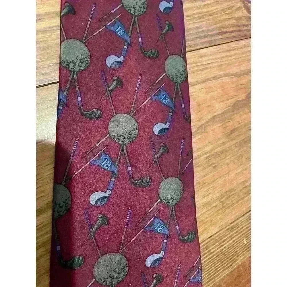Marco Polo 100% Silk Novelty Golf Tie